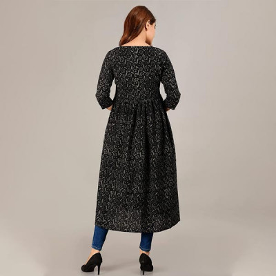 Cotton Long Printed Shrug for Women